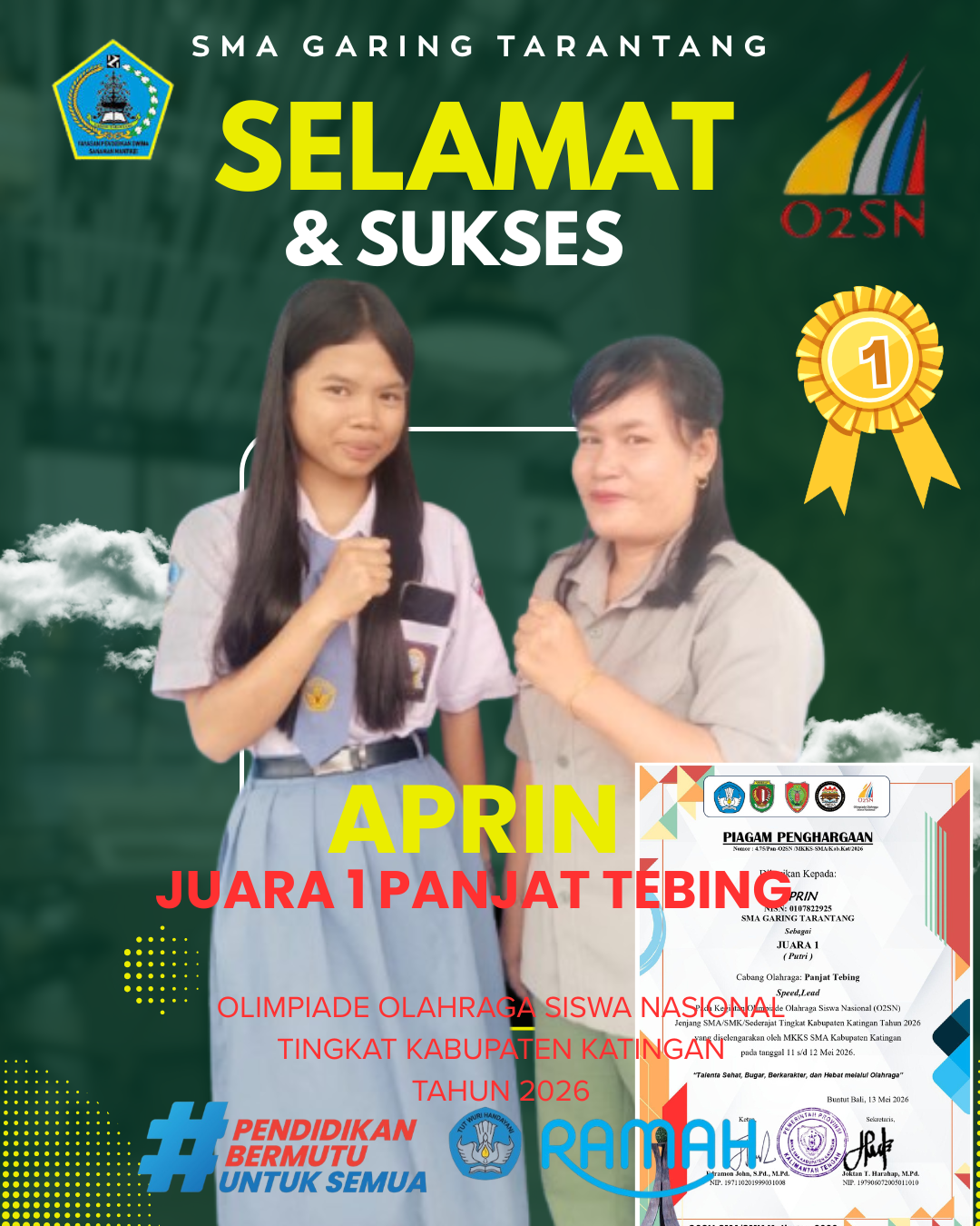 Cabang Panjat Tebing Puteri