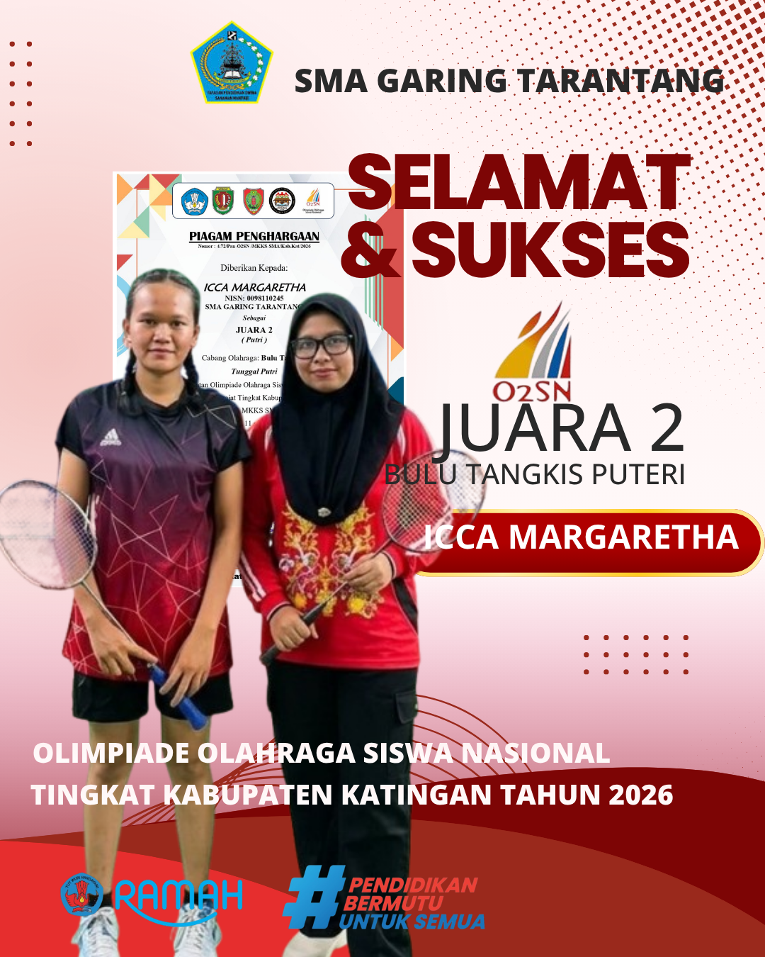 Cabang Bulu Tangkis Puteri